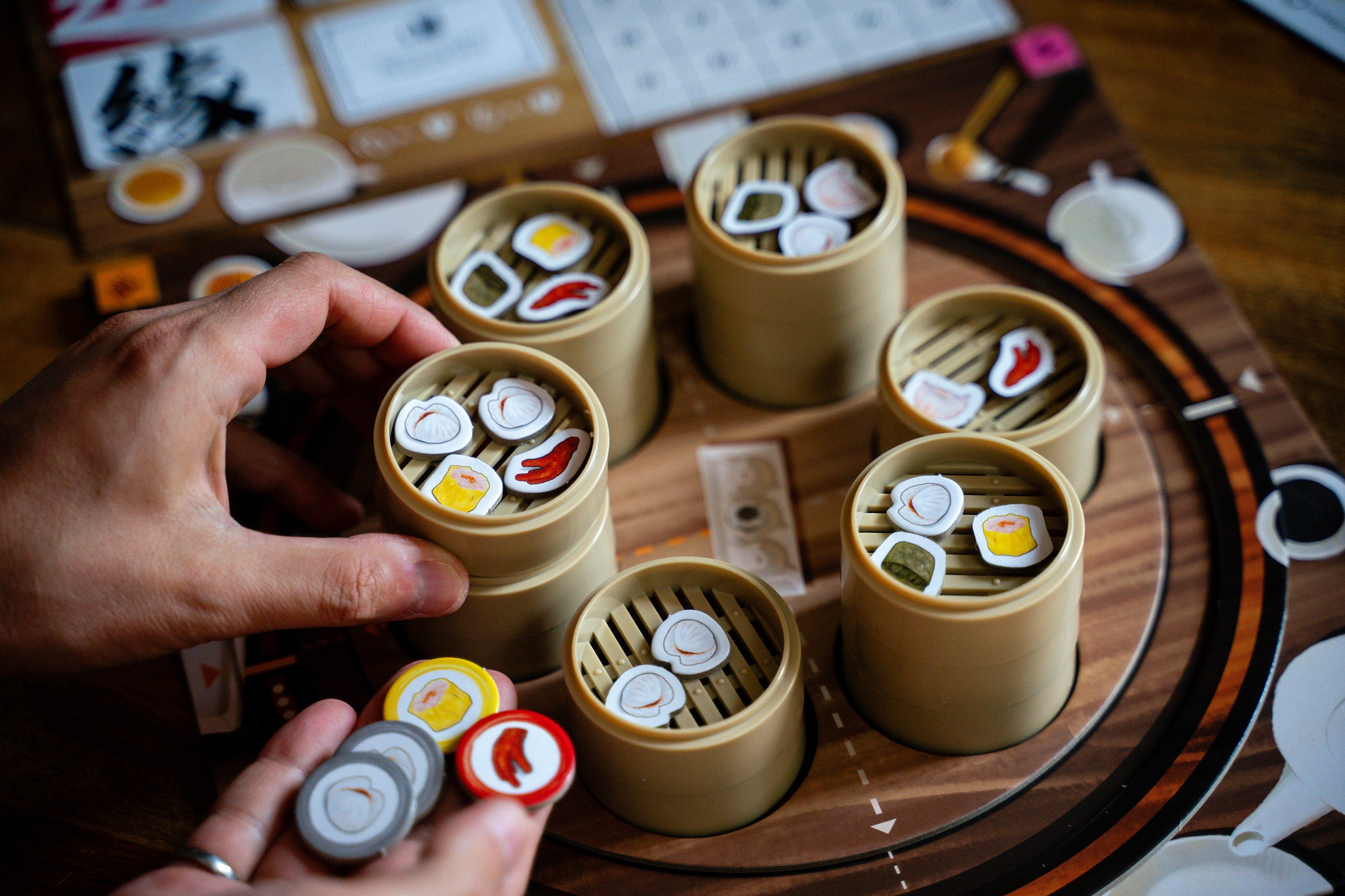 Purchase steamers with Dim Sum with food tokens