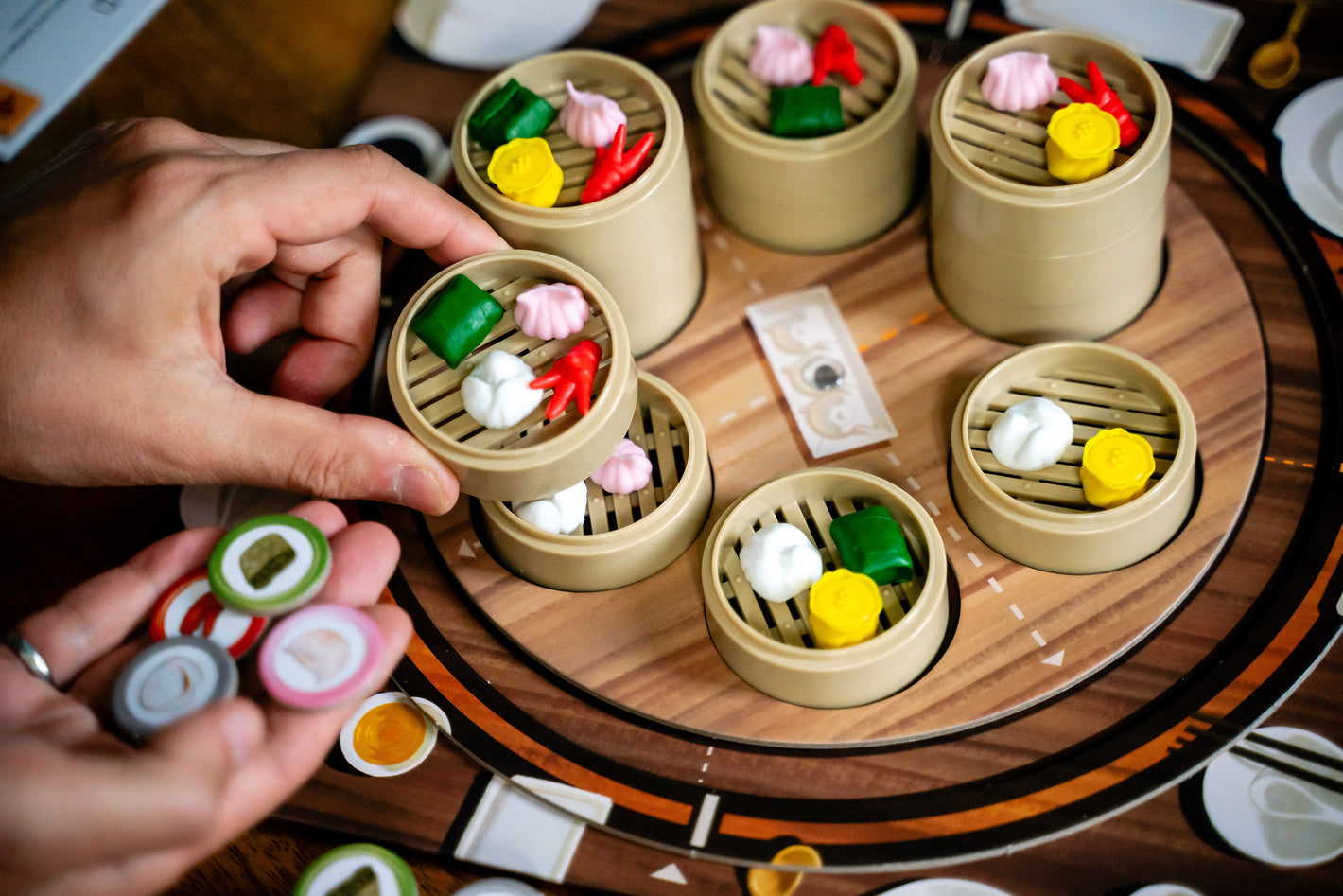 Purchase steamers with Dim Sum using food tokens