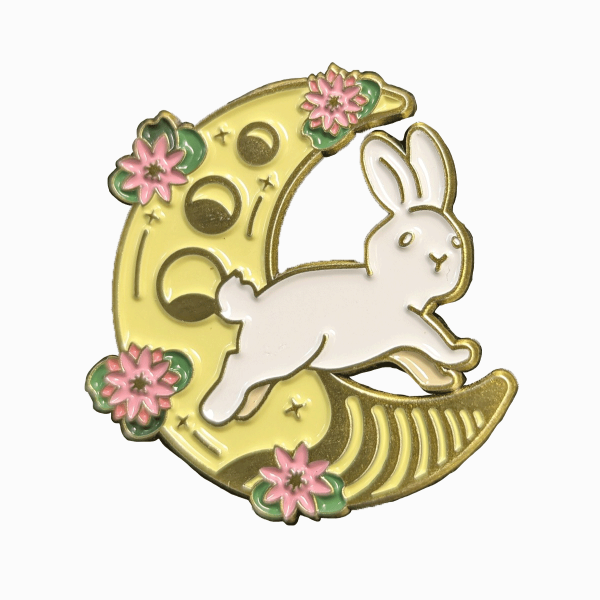 Moon Bunny Enamel Pin