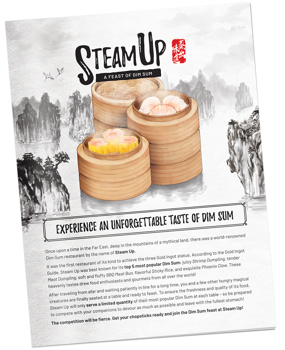 Steam Up: A Feast of Dim Sum, Board Game